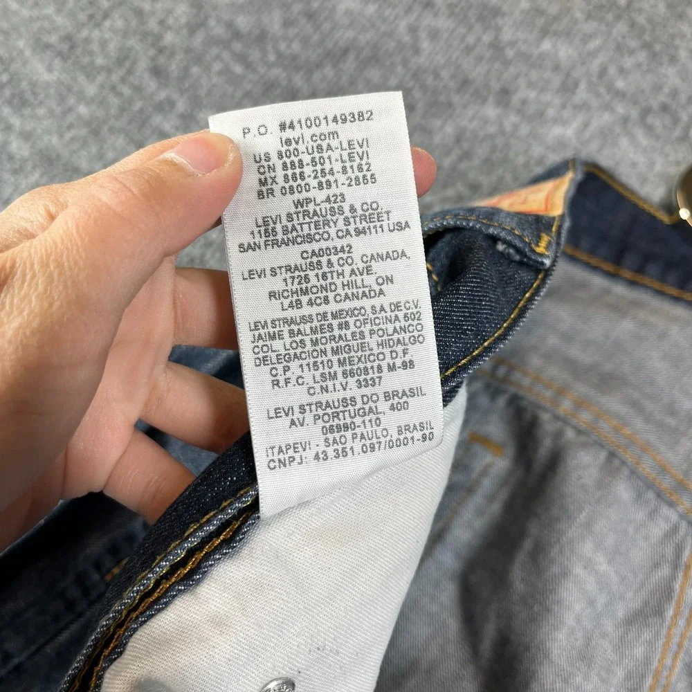 Levi's 569‎ Jeans Men's Rinse Blue Denim Classic Straight Zip Fly 40X30 - Flaws
